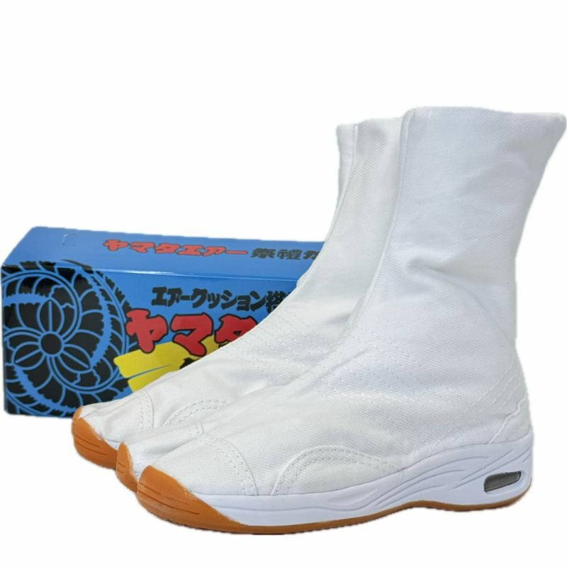 地下足袋 ヤマタ エアー足袋 【白】 7枚ｺﾊｾﾞ ｻｲｽﾞ22.5cm～29cm