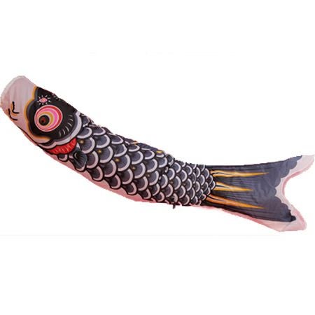 鯉のぼり【単品】こいのぼり【タフタ鯉】 黒 50cm～6m | お祭り用品
