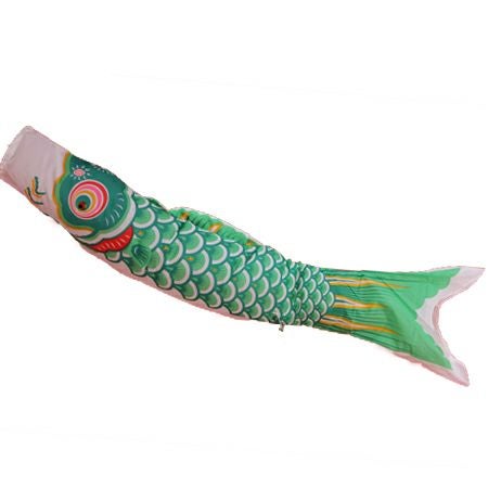 鯉のぼり【単品】こいのぼり【タフタ鯉】 緑 50cm～3m | お祭り用品